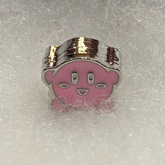 NEW•Kirby character silver/pnk DIY chrm - Picture 3 of 7